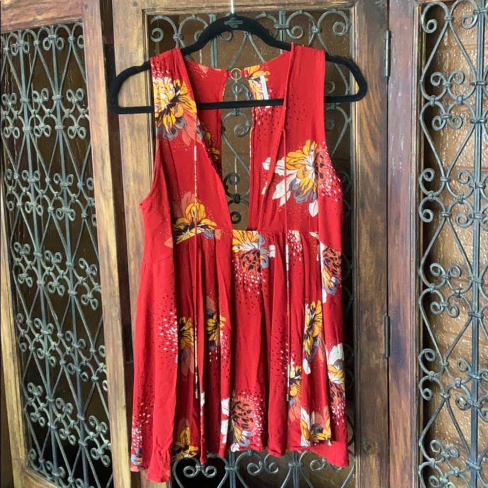 Free people tunic with floral print S
